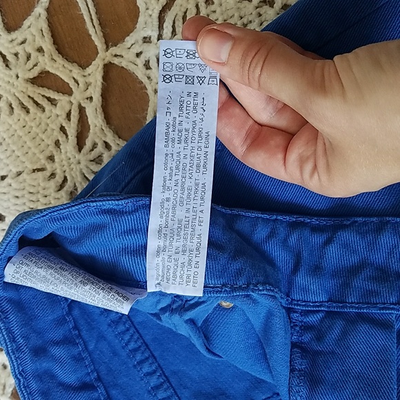 NWOT Zara High Waist Bright Blue Skorts - Picture 11 of 13